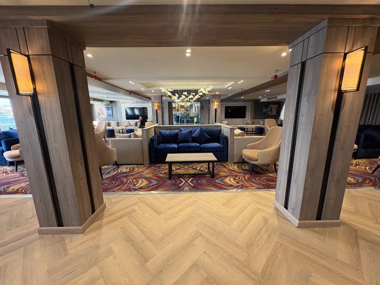Lounge aboard the Royal Liberty Nile cruise